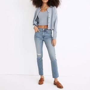 Madewell Mid-Rise Perfect Vintage Jeans -Ainsdale Wash - sz27. NWT